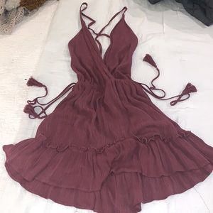 Tie mini dress, S/M